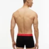 Conjunto de 7 cuecas boxer com cintura multicolorida Conjunto de 7 cuecas boxer com cintura multicolorida