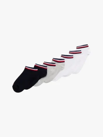 Conjunto de 7 pares de meias curtas para criança