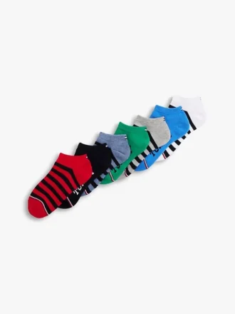 Conjunto de 7 pares de meias curtas para criança