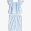 Conjunto de blusa e calças xadrez para bebés Conjunto de blusa e calças xadrez para bebés