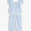 Conjunto de blusa e calças xadrez para bebés Conjunto de blusa e calças xadrez para bebés