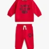 Conjunto de camisola e calças com logótipo para bebés