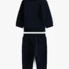 Conjunto de camisola e calças com logótipo para bebés