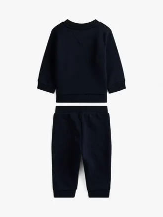 Conjunto de camisola e calças com logótipo para bebés