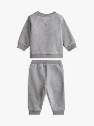 Conjunto de camisola e calças com logótipo para bebés