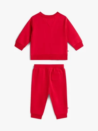 Conjunto de camisola e calças com logótipo para bebés