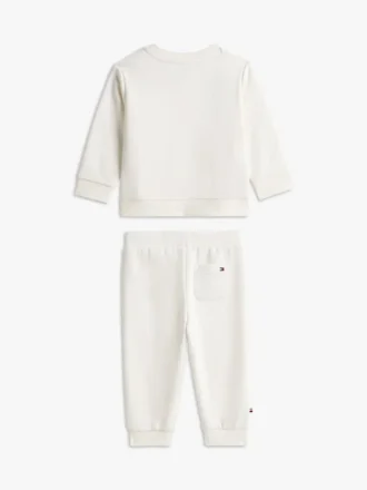 Conjunto de camisola e calças com logótipo Tommy para bebés