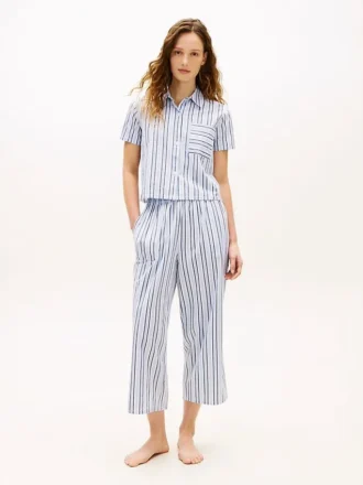 Conjunto de camisola e calças curtas para dormir