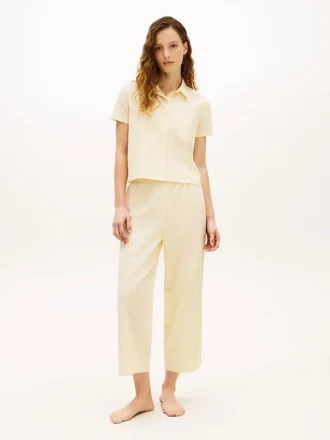 Conjunto de camisola e calças curtas para dormir