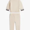 Conjunto de camisola e calças de treino com logótipo para bebés Conjunto de camisola e calças de treino com logótipo para bebés