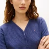 Conjunto de dormir com t-shirt Henley e calções Conjunto de dormir com t-shirt Henley e calções