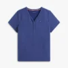 Conjunto de dormir com t-shirt Henley e calções Conjunto de dormir com t-shirt Henley e calções