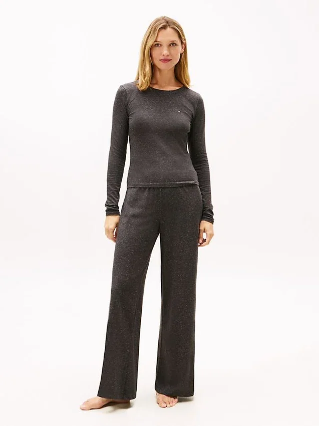 Conjunto de dormir de manga comprida e calças Shimmer Conjunto de dormir de manga comprida e calças Shimmer