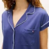 Conjunto de pijama com camisa de calções e calças