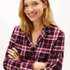 Conjunto de pijama com camisa e calças de flanela