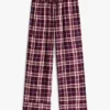 Conjunto de pijama com camisa e calças de flanela