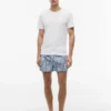 Conjunto de pijama com t-shirt e calções de tecido Conjunto de pijama com t-shirt e calções de tecido