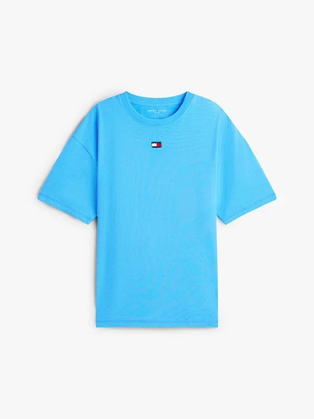 Conjunto de pijama com t-shirt e calções de tecido Conjunto de pijama com t-shirt e calções de tecido