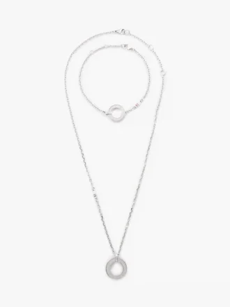 Conjunto de presente com colar e pulseira Shimmer