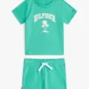 Conjunto de t-shirt e calções com logótipo de palma para bebés Conjunto de t-shirt e calções com logótipo de palma para bebés