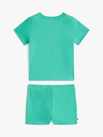 Conjunto de t-shirt e calções com logótipo de palma para bebés