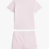Conjunto de T-shirt e calções com logótipo Tommy para bebés Conjunto de T-shirt e calções com logótipo Tommy para bebés