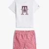 Conjunto de T-shirt e calções com monograma para bebés Conjunto de T-shirt e calções com monograma para bebés