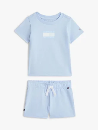 Conjunto de t-shirt e calções para bebés com logótipo de bandeira