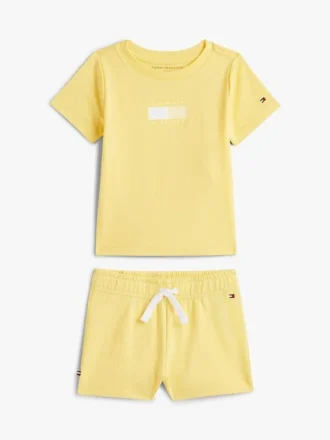 Conjunto de t-shirt e calções para bebés com logótipo de bandeira