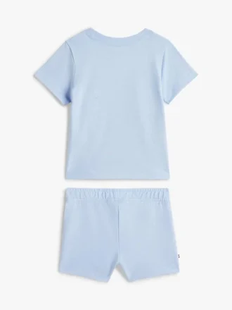 Conjunto de t-shirt e calções para bebés com logótipo de bandeira