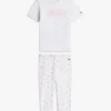 Conjunto de T-shirt e leggings com ponto de malha para bebés Conjunto de T-shirt e leggings com ponto de malha para bebés