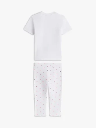 Conjunto de T-shirt e leggings com ponto de malha para bebés