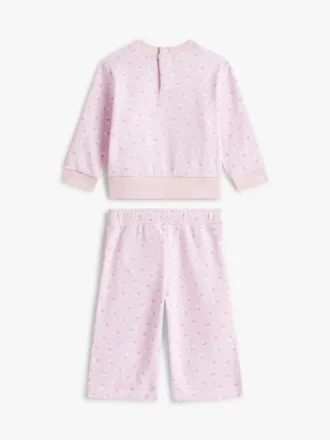 Conjunto de top com estrelas e calças largas para bebés