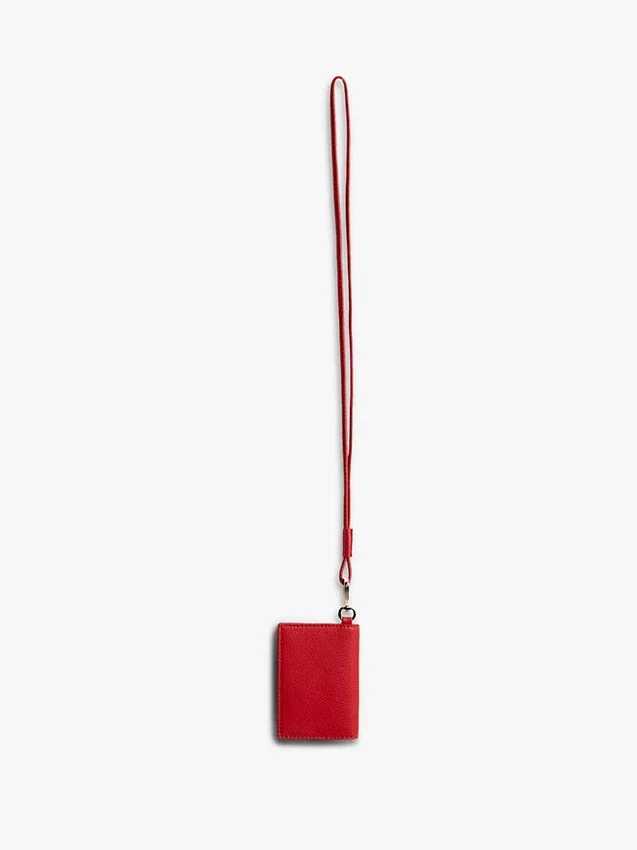 Cordão com logótipo monograma e porta-cartões Cordão com logótipo monograma e porta-cartões