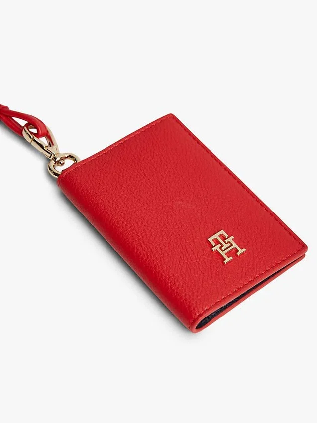Cordão com logótipo monograma e porta-cartões Cordão com logótipo monograma e porta-cartões