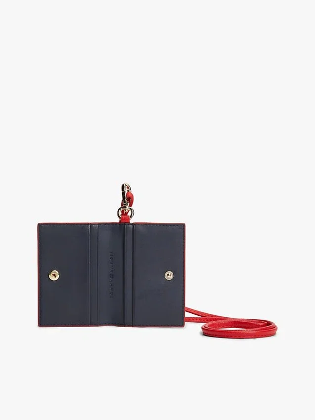 Cordão com logótipo monograma e porta-cartões Cordão com logótipo monograma e porta-cartões