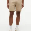 Corte Regular Calções Tommy com cintura confortável de 18 cm Corte Regular Calções Tommy com cintura confortável de 18 cm