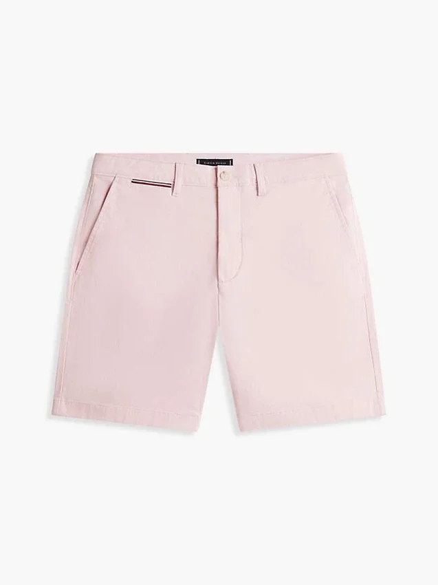 Corte Regular Calções Tommy com cintura confortável de 18 cm Corte Regular Calções Tommy com cintura confortável de 18 cm