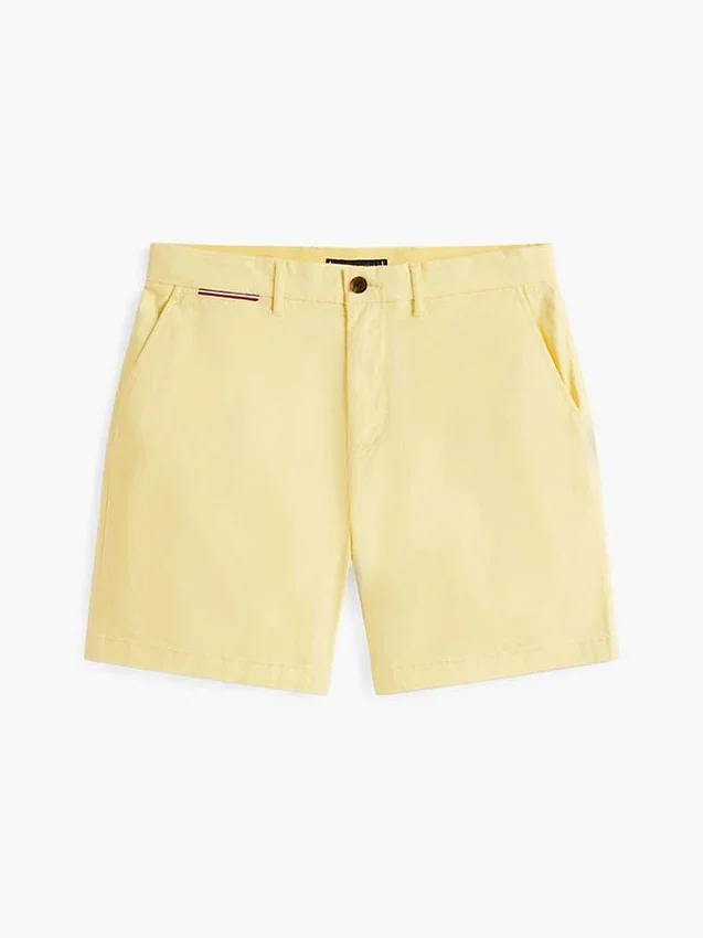 Corte Regular Calções Tommy com cintura confortável de 18 cm Corte Regular Calções Tommy com cintura confortável de 18 cm