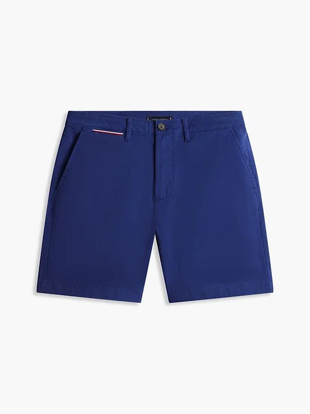 Corte Regular Calções Tommy com cintura confortável de 18 cm Corte Regular Calções Tommy com cintura confortável de 18 cm