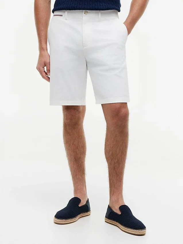 Corte Regular, cintura confortável de 23 cm, calções Tommy Corte Regular, cintura confortável de 23 cm, calções Tommy