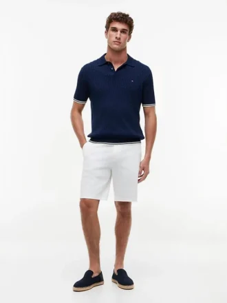 Corte Regular, cintura confortável de 23 cm, calções Tommy