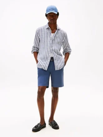 Corte Regular, cintura confortável de 23 cm, calções Tommy