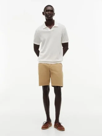 Corte Regular, cintura confortável de 23 cm, calções Tommy