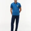 Corte regular Polo em piqué com emblema Monogram Corte regular Polo em piqué com emblema Monogram