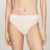 Cueca biquíni com logótipo em malha Cueca biquíni com logótipo em malha