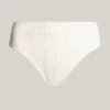 Cueca biquíni com logótipo em malha Cueca biquíni com logótipo em malha