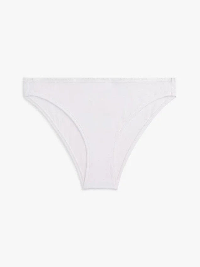 Cueca biquíni com logótipo repetido Cueca biquíni com logótipo repetido