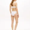 Cueca biquíni em jersey com estampado floral Cueca biquíni em jersey com estampado floral