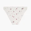 Cueca biquíni em jersey com estampado floral Cueca biquíni em jersey com estampado floral